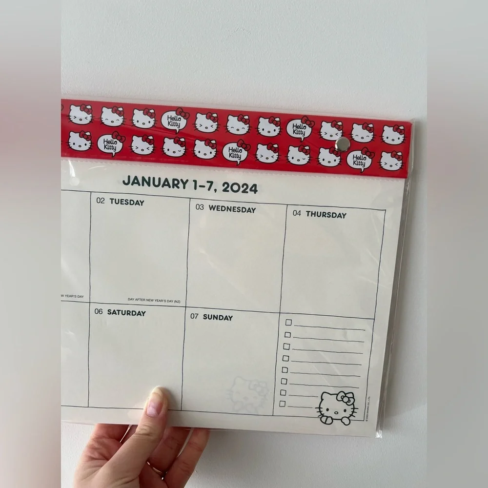 Hello Kitty 12 months desk pad for 2024